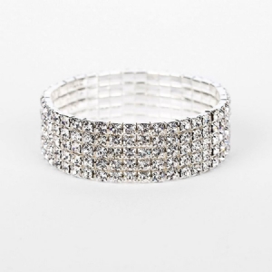 Diamante Plain Romantisk Bryllup Kvindelige Armbånd