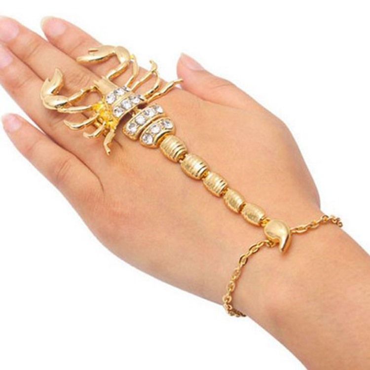 Scorpion Diamante Charm Armbånd