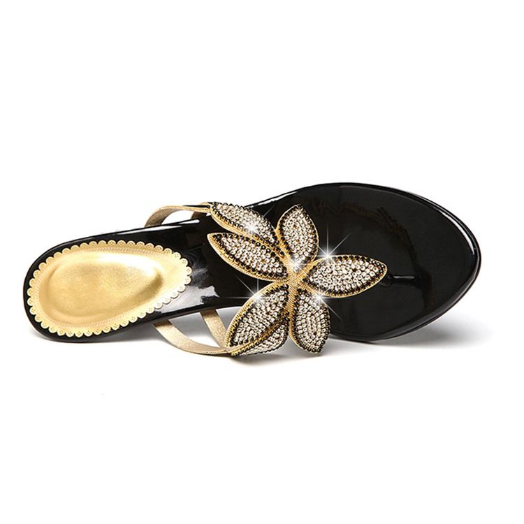 Floal Rhinestone Thong Slip-on Kvinders Mules Sko