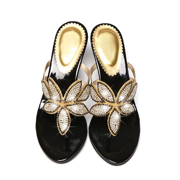 Floal Rhinestone Thong Slip-on Kvinders Mules Sko