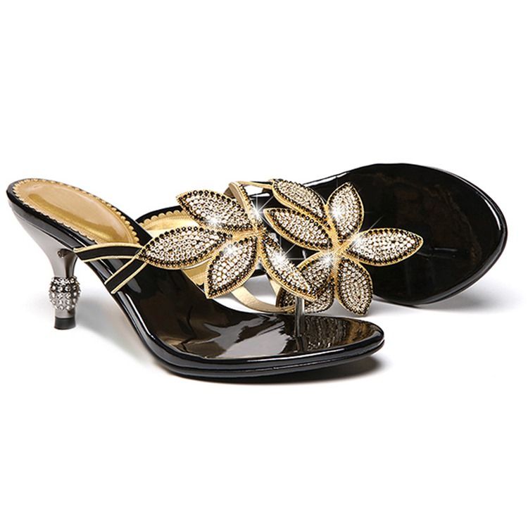 Floal Rhinestone Thong Slip-on Kvinders Mules Sko