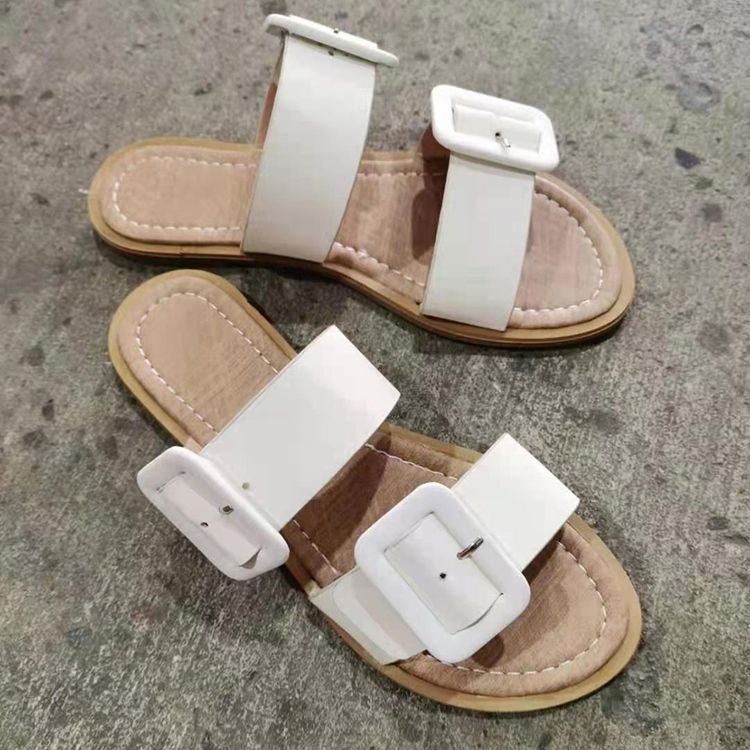 Kvinders Flade Med Flip-flop Slip-on Hjemmesko