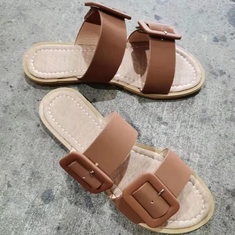 Kvinders Flade Med Flip-flop Slip-on Hjemmesko