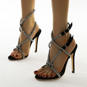 Kvinders Open Toe Strappy Buckle Professional Sandaler