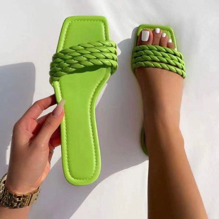 Slip-on Hule Flip Flop Almindelige Kvinders Tøfler