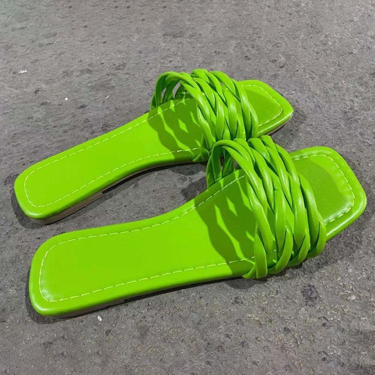 Slip-on Hule Flip Flop Almindelige Kvinders Tøfler