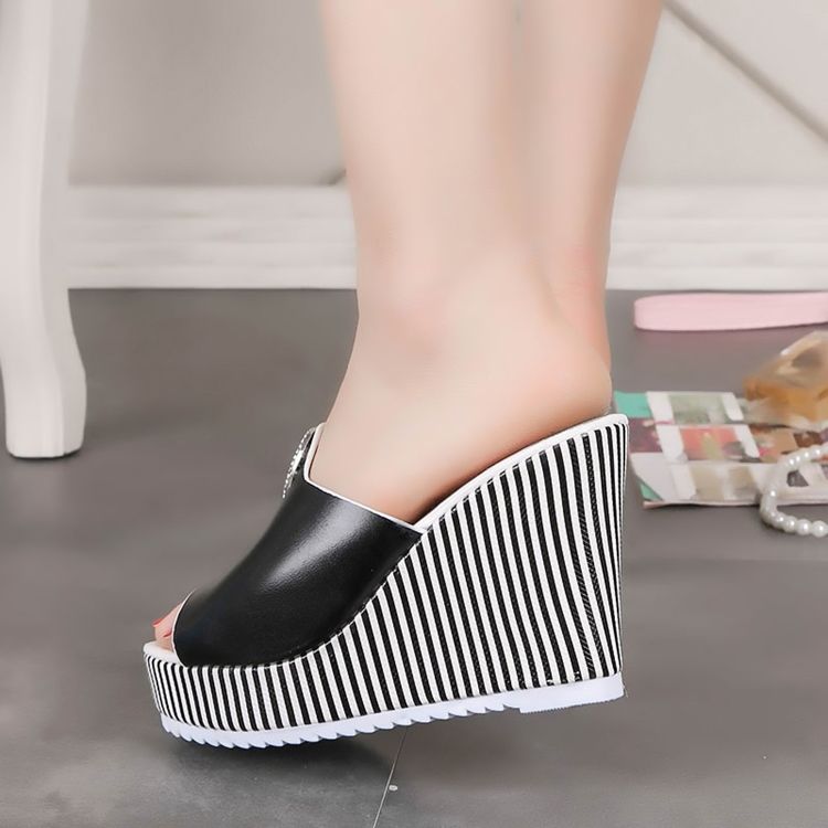 Wedge Heel Platform Slip-on Summer Dametøfler