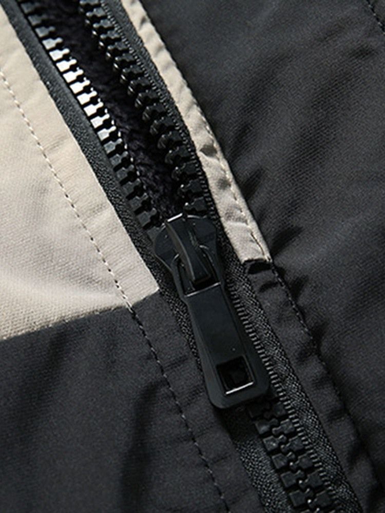 Hooded Pocket Standard Lynlås Europæisk Dunjakke Til Mænd