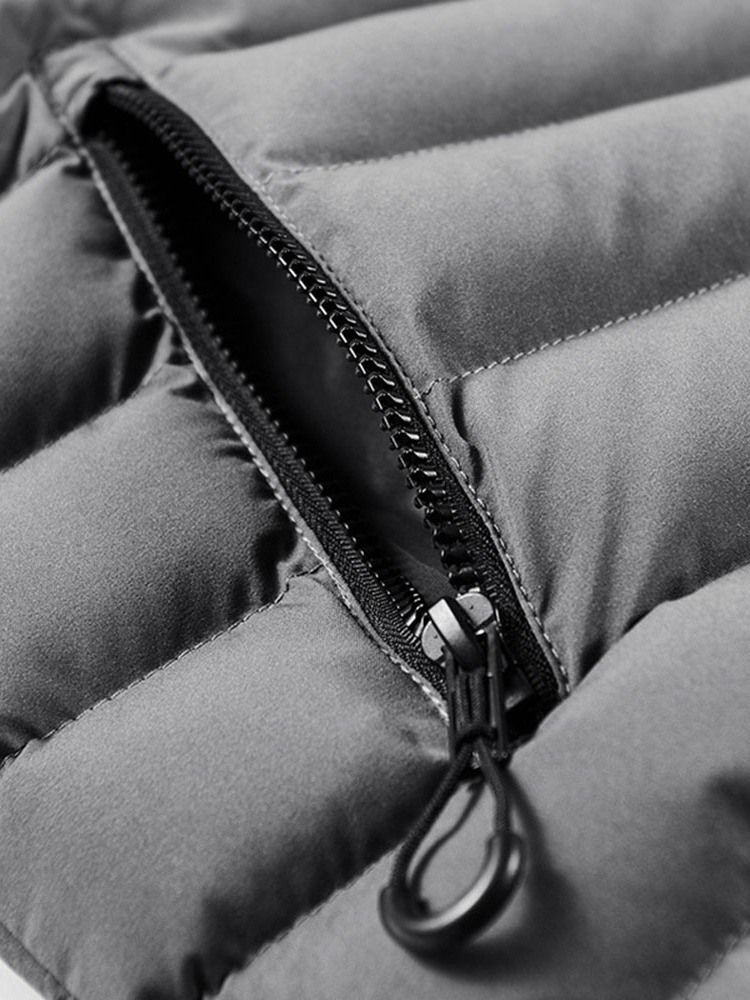 Hooded Zipper Standard European Dunjakke Til Mænd