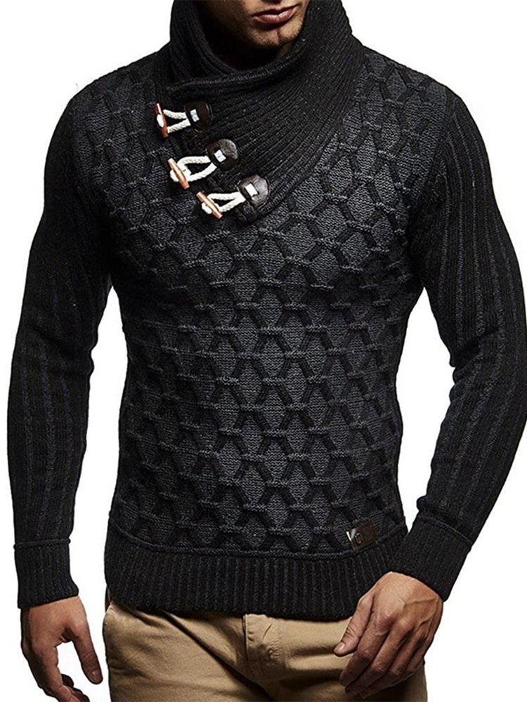 Geometric Turtleneck Standard England Mænds Weater