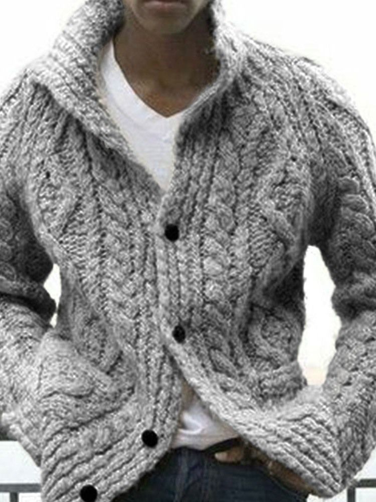 Knap Almindelig Standard Herre Slim Casual Sweater