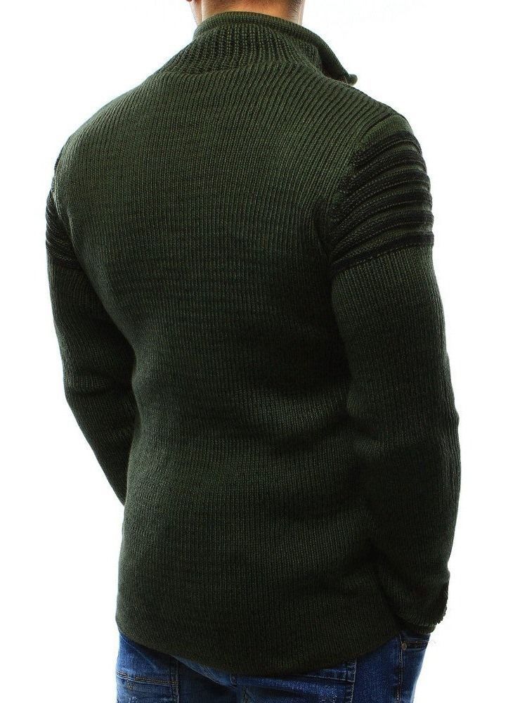 Lynlåsstil Casual Straight Herre Sweater