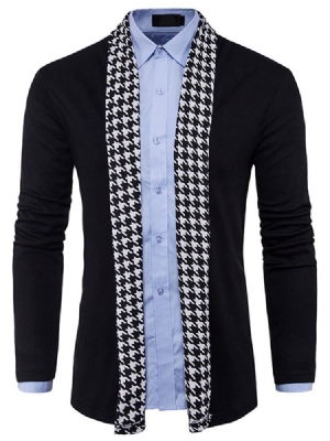 Standard Houndstooth Slim Fall Herre Sweater