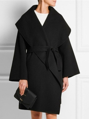 Regular Loose Mid-length Overcoat Til Kvinder