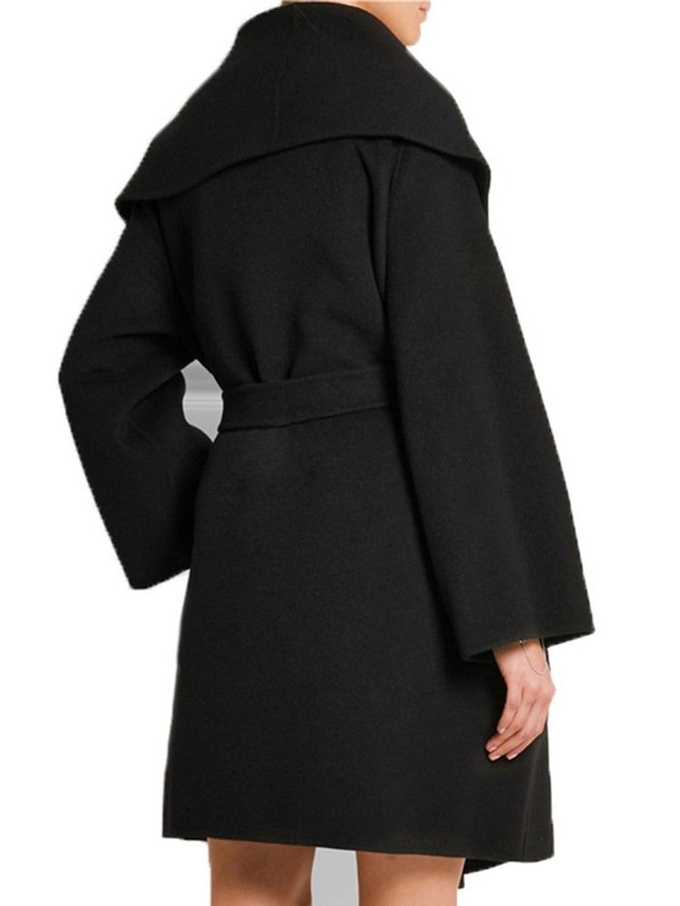 Regular Loose Mid-length Overcoat Til Kvinder