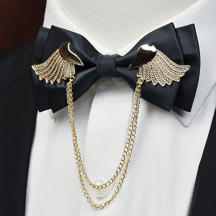 Gold Wing British Style Men's Bowtie