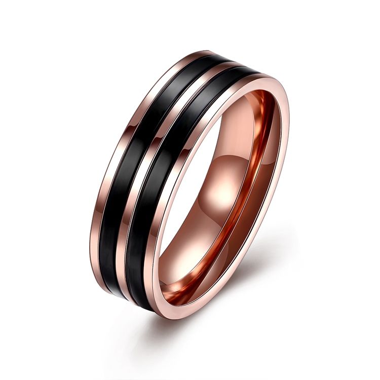 Titanium Stål Herre Ring