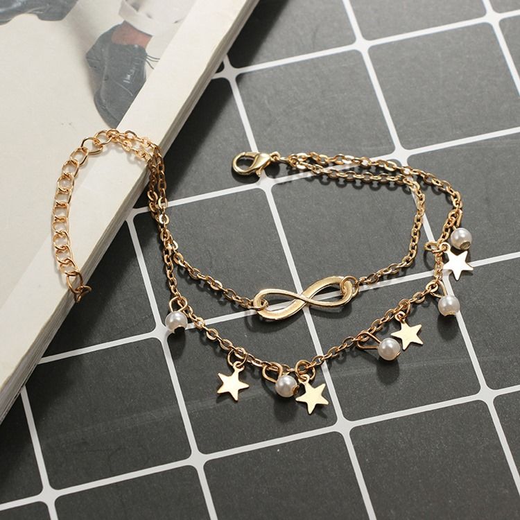 Pearl Star Anklet