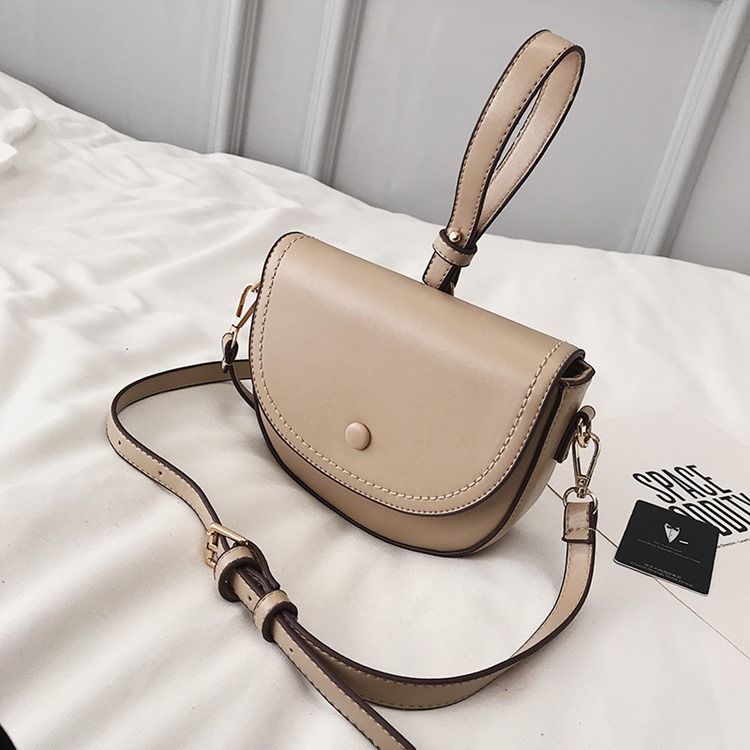 Almindelig Pu-sadel Bløde Crossbody Tasker