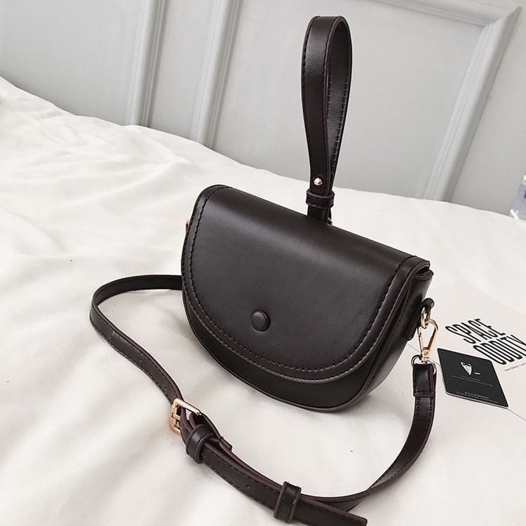 Almindelig Pu-sadel Bløde Crossbody Tasker