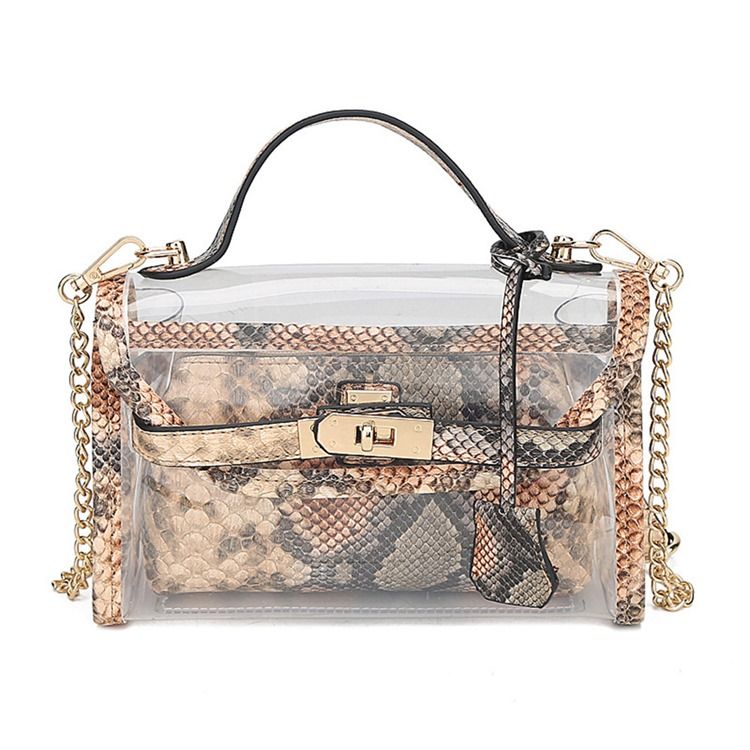 Animal Chain Pvc Crossbody Tasker