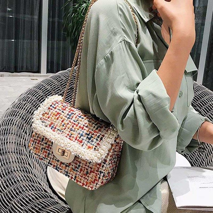 Blonde Flap Cordillas Crossbody Tasker