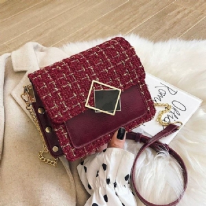 Chain Rectangle Elegant Crossbody Tasker