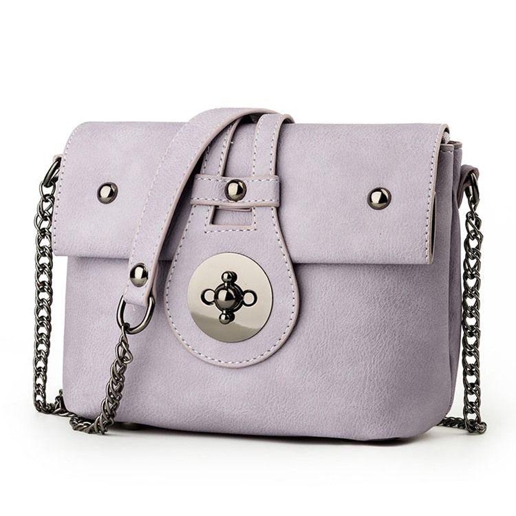 Erircdress Candy Color Latch Mini Crossbody Taske