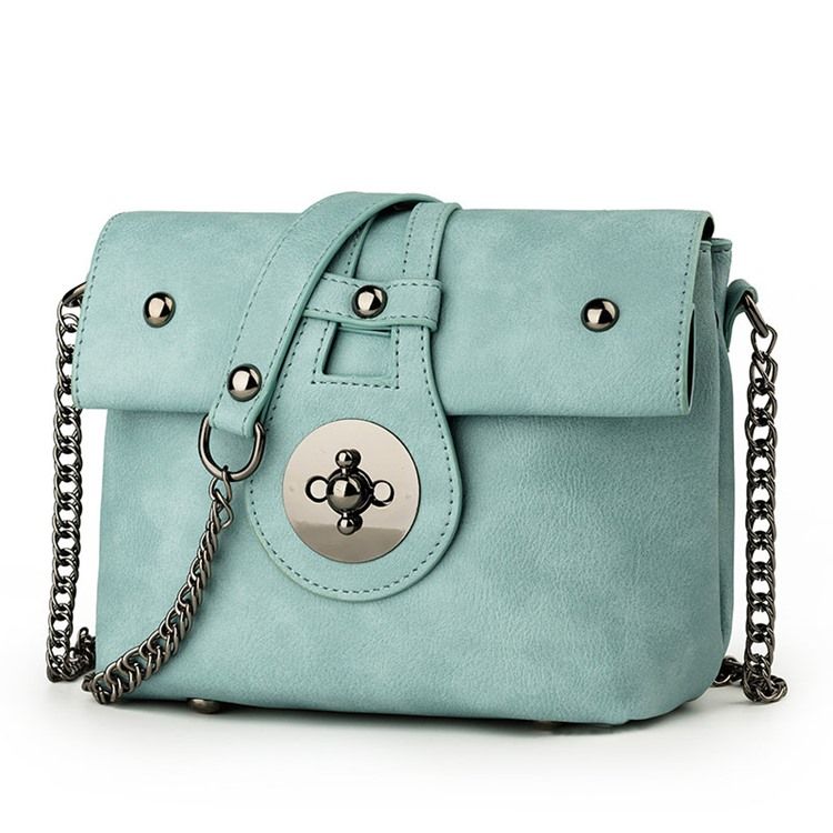 Erircdress Candy Color Latch Mini Crossbody Taske