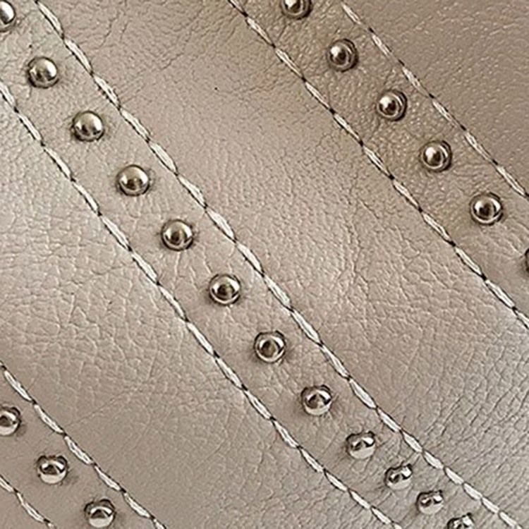 Fashion Plain Rivet Crossbody Taske