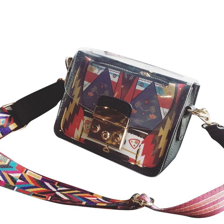 Lås Pu Cartoon Flap Crossbody Tasker