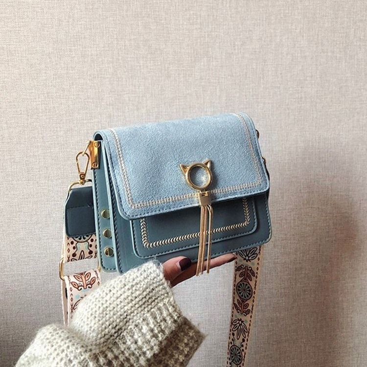 Magnetisk Snap Rektangel Crossbody Tasker