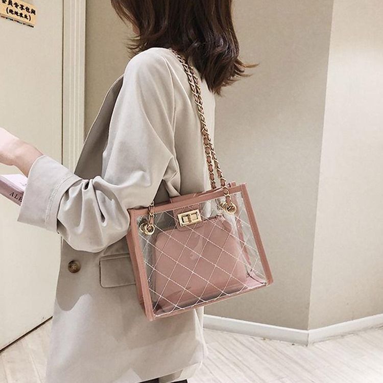 Patchwork Plain Pu Flap Crossbody Tasker