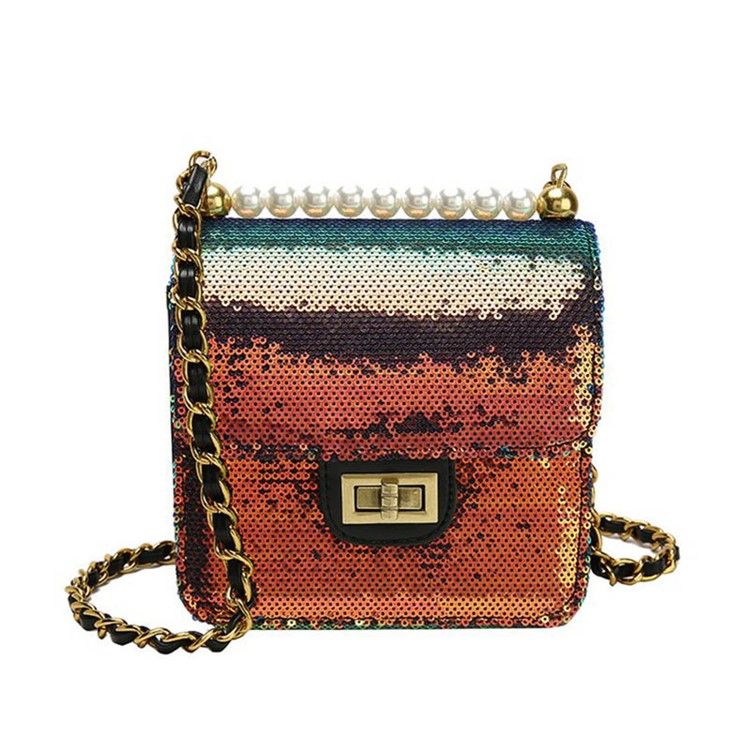 Perler Almindelig Pu Glisten Crossbody-taske