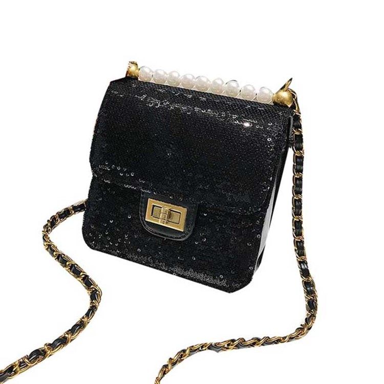 Perler Almindelig Pu Glisten Crossbody-taske