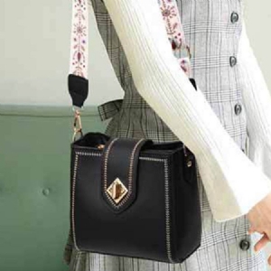 Pu Almindelig Tråd Rektangel Casual Crossbody Tasker