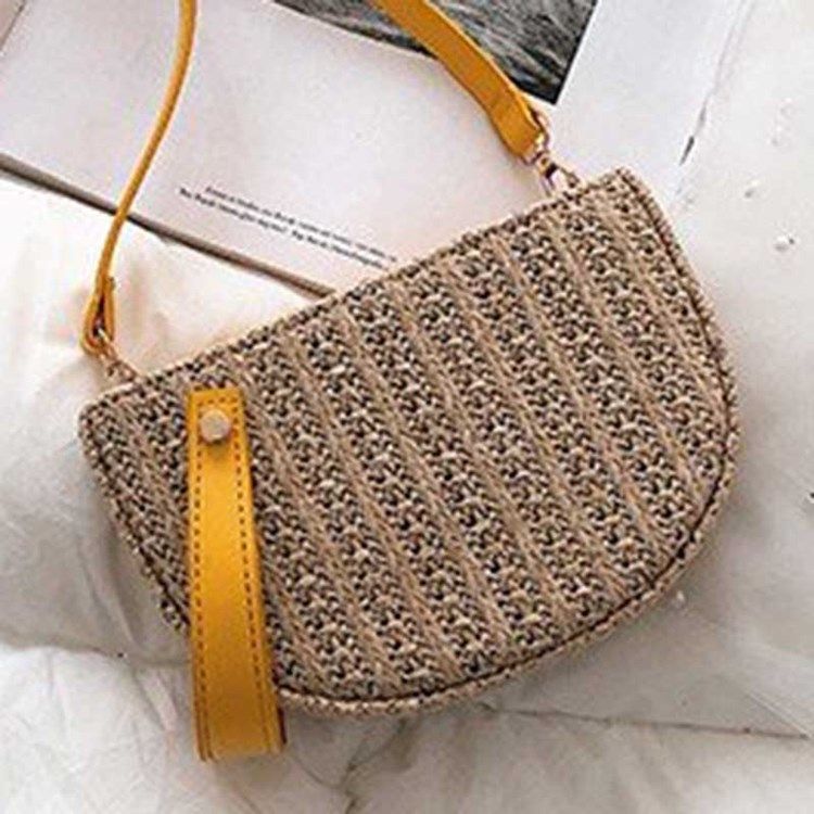 Straw Fashion Crossbody Tasker