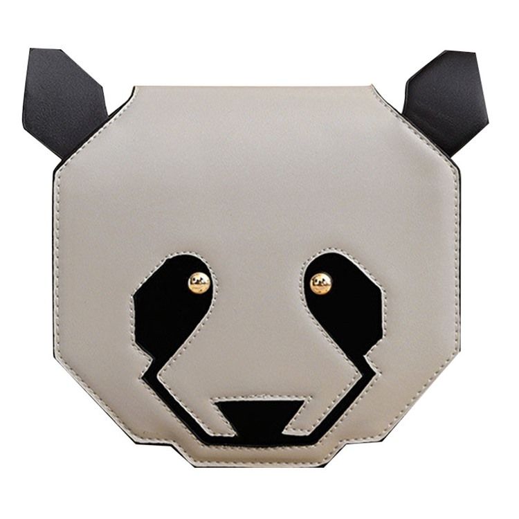 Synlig Cartoon Panda Shape Crossbody-taske