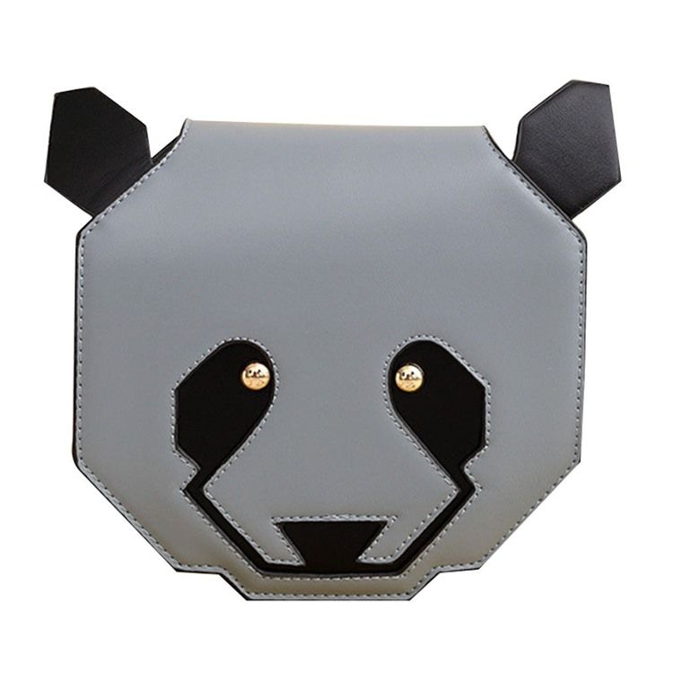 Synlig Cartoon Panda Shape Crossbody-taske