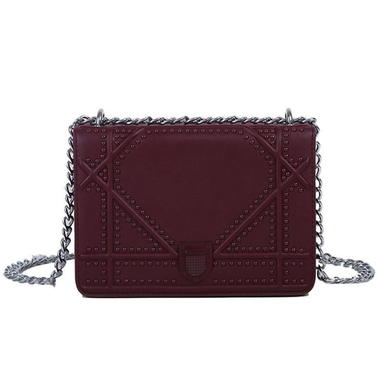 Tråd Pu Geometriske Flap Crossbody Tasker