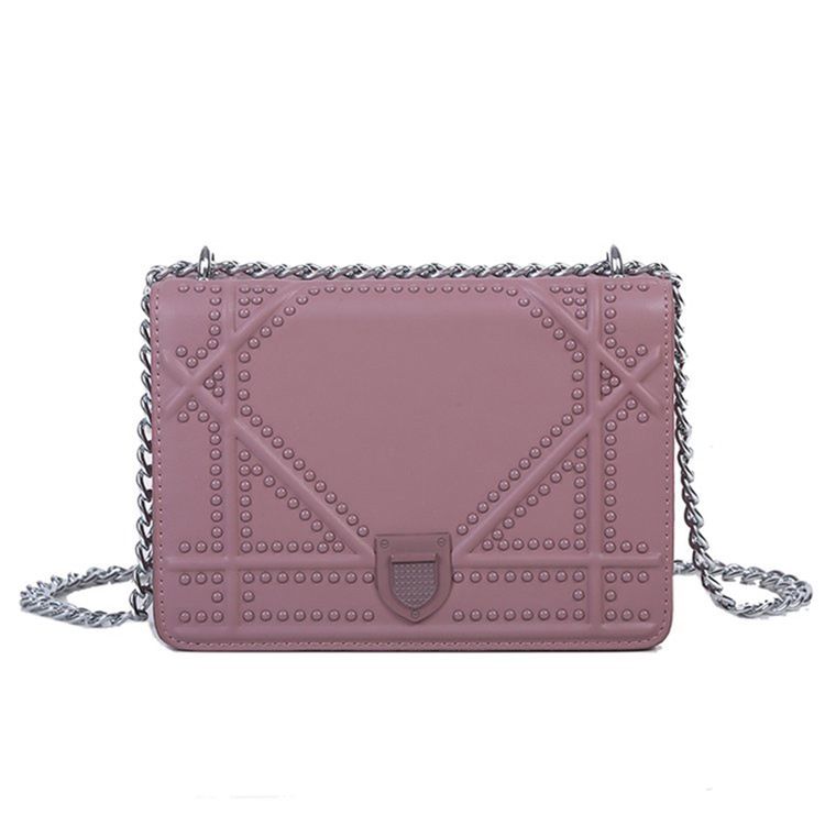 Tråd Pu Geometriske Flap Crossbody Tasker