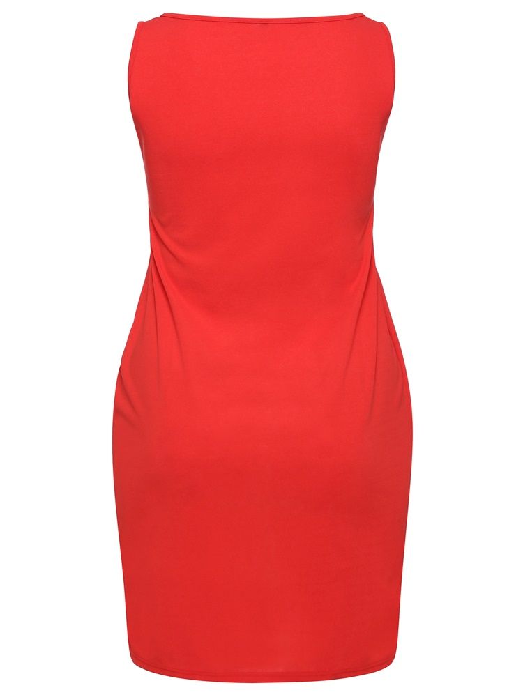 Kvinders Rygløse Nitte Split Asymmetrisk Bodycon Kjole