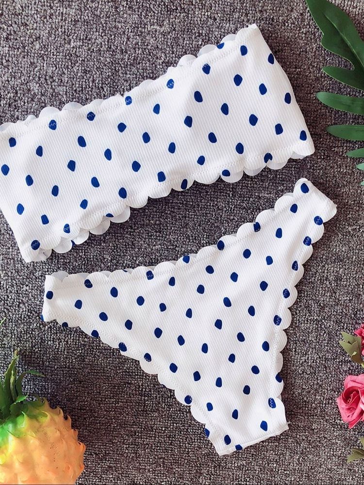 Kvinder Bowknot Sexet Polka Dots Badetøj