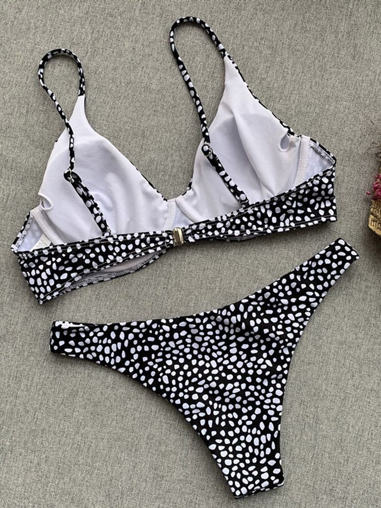 Kvinder Polka Dots Bikini Sæt Badetøj