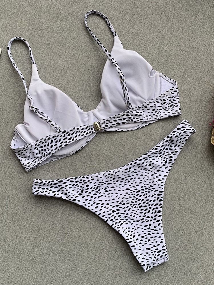 Kvinder Polka Dots Bikini Sæt Badetøj