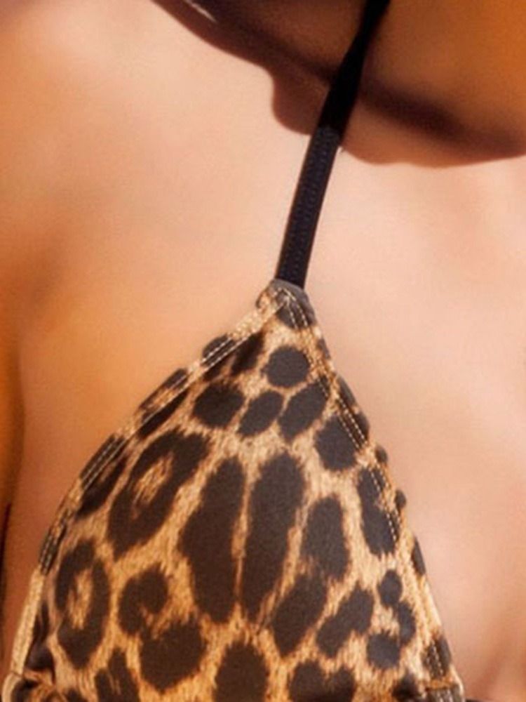 Kvinders Leopardbånd Med Sexet Bikini