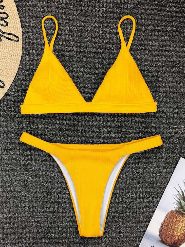 Kvinders Patchwork Bikini Sæt Sexet Badetøj