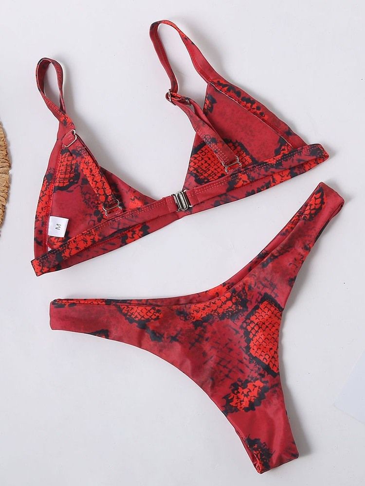 Kvinders Print Micro Skimpy Bikini