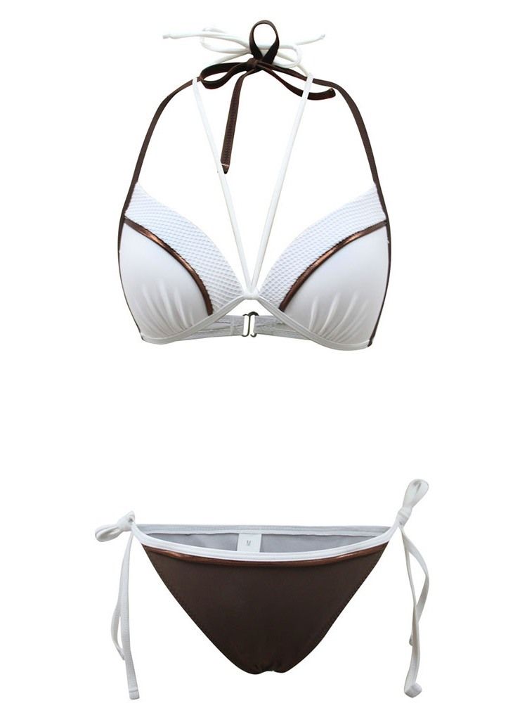 Sexy Plain Bikini Set Badetøj Til Kvinder