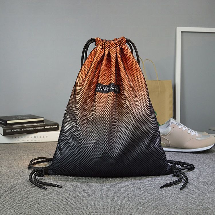 Gradient Colour Prints Nylon String Backpack